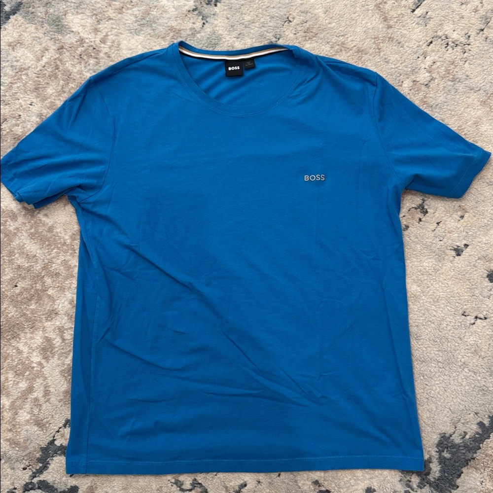 Boss Vibrant Blue Crew Neck T-Shirt